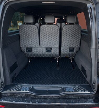 Coffre spacieux du van Mercedes Classe V